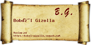 Bobál Gizella névjegykártya